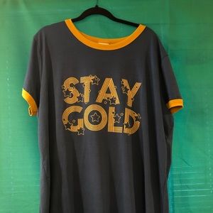 LulaRoe Stay Gold Classic-T (new without tags)